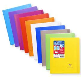 CLAIREFONTAINE Cahier KoverBook Bleu - 96 pages - 17x22cm l'unité