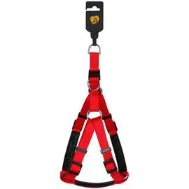 ANIMALIS Harnais Basic Confort T2 20mm et 57/75cm pour Chien Rouge 130g