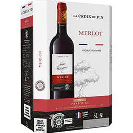 LA CROIX DU PIN Merlot, vin rouge IGP pays d'Oc 5l