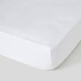 MONOPRIX MAISON Drap Housse 90X190cm, Blanc, Coton Bio l'unité