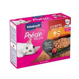 VITAKRAFT Pâtée pour chat délice gelée assortiment viande 510g