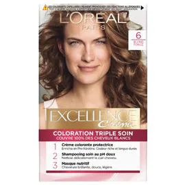 L'ORÉAL PARIS, EXCELLENCE Coloration Cheveux 6 Coloration Blond foncé l'unité