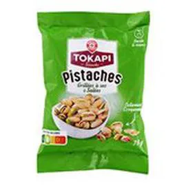 MARQUE REPÈRE, TOKAPI Pistaches Grillées à sec 75g