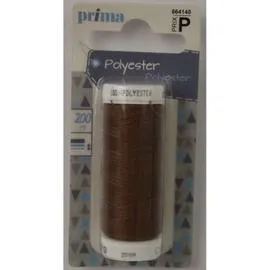 LA BROSSE ET DUPONT, PRIMA Fil Polyester Marron Moyen 200m l'unité