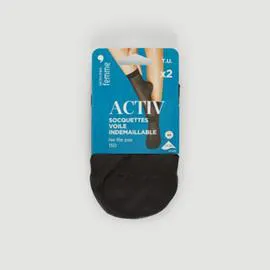MONOPRIX FEMME Socquettes Voile X2 Beiges TU l'unité