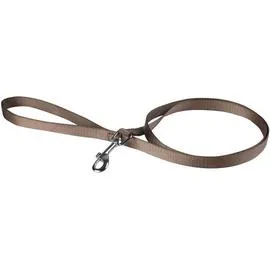 ANIMALIS Laisse Basic 40mm et 50cm pour Chien Taupe 80g