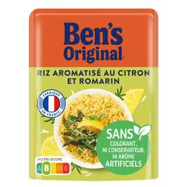 BEN'S ORIGINAL Riz aromatisé au citron et romarin sachet prêt en 2min 220g