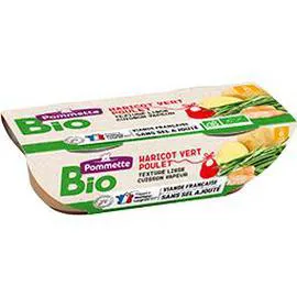 POMMETTE BIO Haricot vert, poulet BIO, dès 6 mois 2x200g