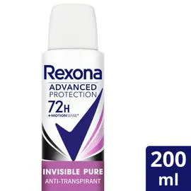 REXONA Déodorant Anti-Transpirant Invisible Pure 200ml