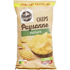 CARREFOUR ORIGINAL Chips paysanne nature 270g