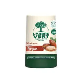 L'ARBRE VERT Déodorant Bille Hypoallergénique au parfum Argan & Hamamelis 50ml