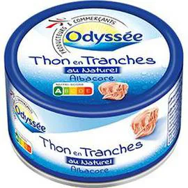ODYSSÉE Thon en tranches au naturel Albacore 93g