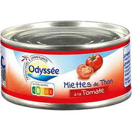 ODYSSÉE Miettes de thon à la tomate 160g
