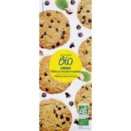 MONOPRIX BIO Cookies noisettes et pépites de chocolat, bio 175g