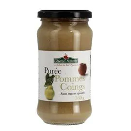 CÔTEAUX NANTAIS Purée Pommes Coing Sans Sucres Ajoutés Bio 360g