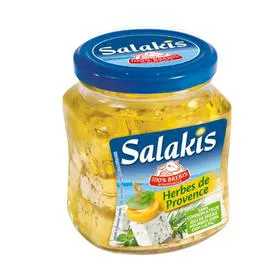 SALAKIS Dés de fromage de brebis pour apéritif et salade aux herbes de Provence 300g