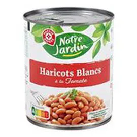MARQUE REPÈRE, NOTRE JARDIN Haricots blancs A la tomate 500g