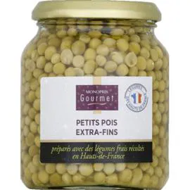 MONOPRIX GOURMET Petits pois extra-fins 230g