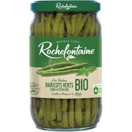 ROCHEFONTAINE Haricots verts extra-fins cueillis et rangés main Bio 660g