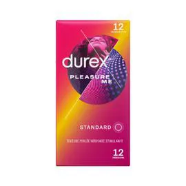 DUREX Préservatifs Standard Pleasure Me x12