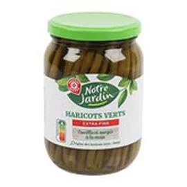 MARQUE REPÈRE, NOTRE JARDIN Haricots verts Extra fins 345g