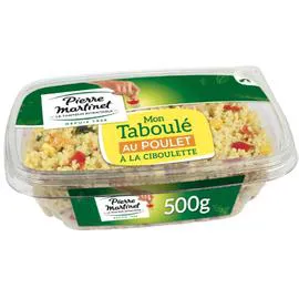 PIERRE MARTINET Salade Taboulé Poulet ciboulette 500g