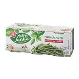 MARQUE REPÈRE, NOTRE JARDIN Haricots verts Extra fins 3x110g