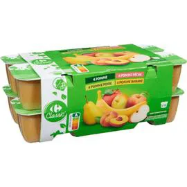 CARREFOUR CLASSIC' Compote assortiment 16x100g