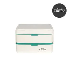 DU BRUIT DANS LA CUISINE Lunch box deux niveaux verte l'unité