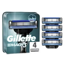 GILLETTE Lames De Rasoir Pour Homme Mach3 x4