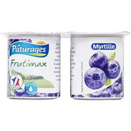 PÂTURAGES Frutimax - Yaourt myrtille avec morceaux de fruits 500g