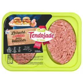 TENDRIADE Steaks hachés de veau façon bouchère 2x100g