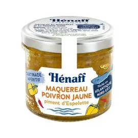 HÉNAFF Tartinade Maquereau et poivron jaune 90g