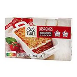 MARQUE REPÈRE, CÔTÉ TABLE Lasagnes bolognaises 1kg