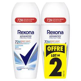 REXONA Déodorant Cotton Dry Advanced Protection 2x50ml