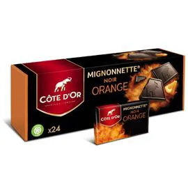 CÔTE D'OR Chocolat noir orange mignonnettes 240g