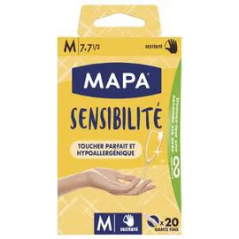 MAPA Gants Sensibilité taille M x20