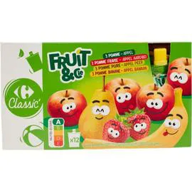 CARREFOUR CLASSIC' Compote assortiment 12x90g
