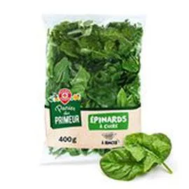 MARQUE REPÈRE, NOTRE JARDIN Epinards à cuire 400g