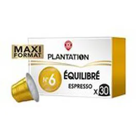 MARQUE REPÈRE, PLANTATION Capsules café Equilibré N°6 - x30 156g