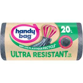 HANDY BAG Sac poubelle ultra-résistant 20L x15