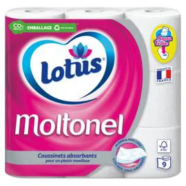 MOLTONEL Papier toilette coussinet absorbant x9