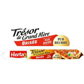 HERTA Pâte à tarte brisée pur beurre Trésor de grand-mère 280g