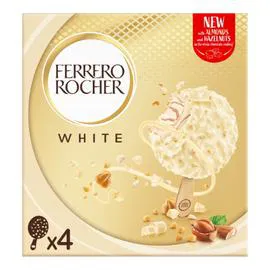 FERRERO, FERRERO ROCHER Glace noisettes amandes enrobées 200g