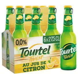 TOURTEL Bière au jus de Citron Sans Alcool Twist 6x27,5cl