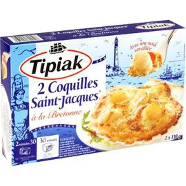 TIPIAK Coquilles St-Jacques à la bretonne 220g