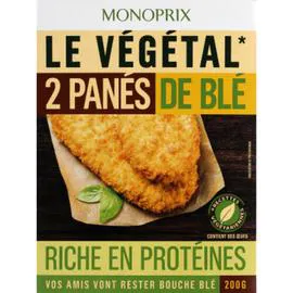 MONOPRIX Escalopes panées de blé 200g