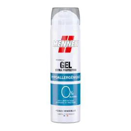MENNEN Gel de Rasage Extra Protection Hypoallergénique Peaux Sensibles 200ml