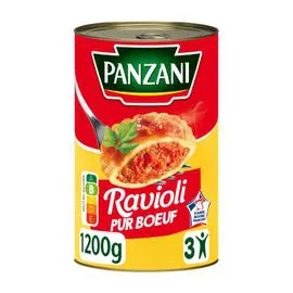 PANZANI Plat cuisiné ravioli pur boeuf 1,2kg