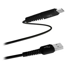 T'NB Câble Micro Usb 2M Nylon Noir l'unité